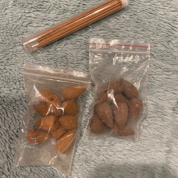 9" Ceramic Backflow Incense Burner – Turquoise & Brown Waterfall Holder + Incens - Picture 4 of 10